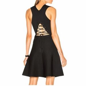 ALC Este Lace Back Knit Dress - Size L - Black